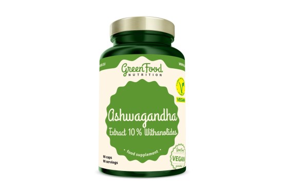 GreenFood Nutrition Ashwagandha Extract 10% Withanolides 90cps