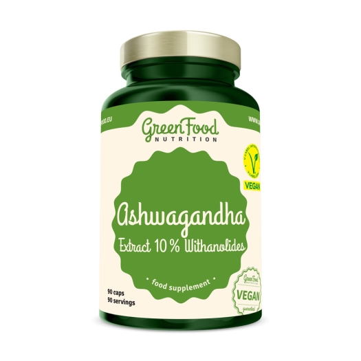 GreenFood Nutrition Ashwagandha Extract 10% Withanolides 90cps