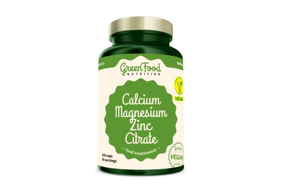 GreenFood Nutrition Calcium Magnesium Zinc Citrate 120cps