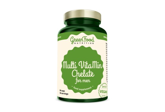 GreenFood Nutrition Multi VitaMin Chelate for men 90cps