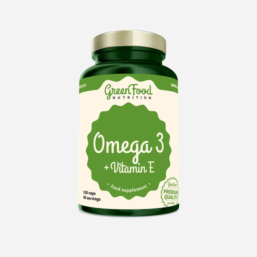 GreenFood Nutrition Omega 3 + Vitamin E 120cps