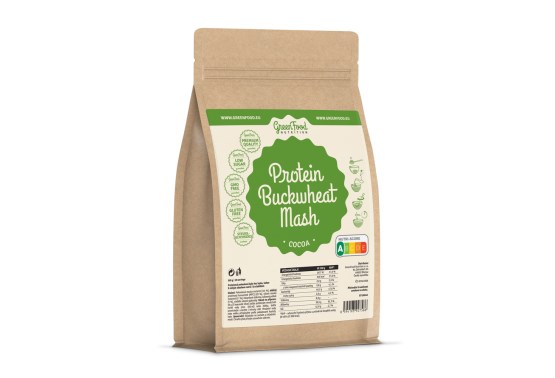 GreenFood Nutrition Protein Buckwheat Mash 500g cocoa
