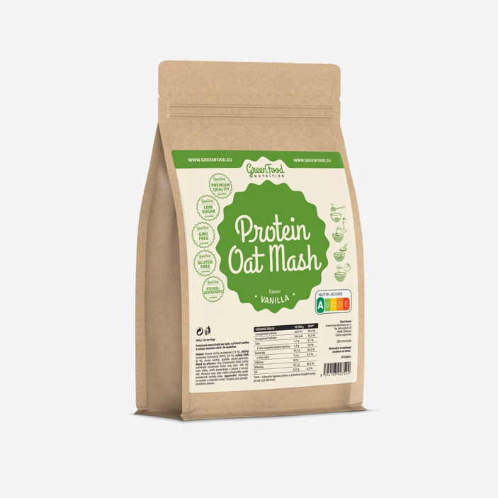 GreenFood Nutrition Protein Oat Mash 500g vanilla