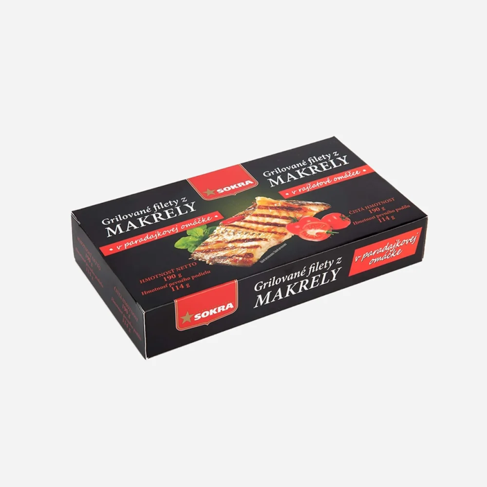 Grilované filety z makrely v tomatě