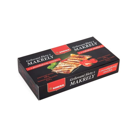 Grilované filety z makrely v tomatě