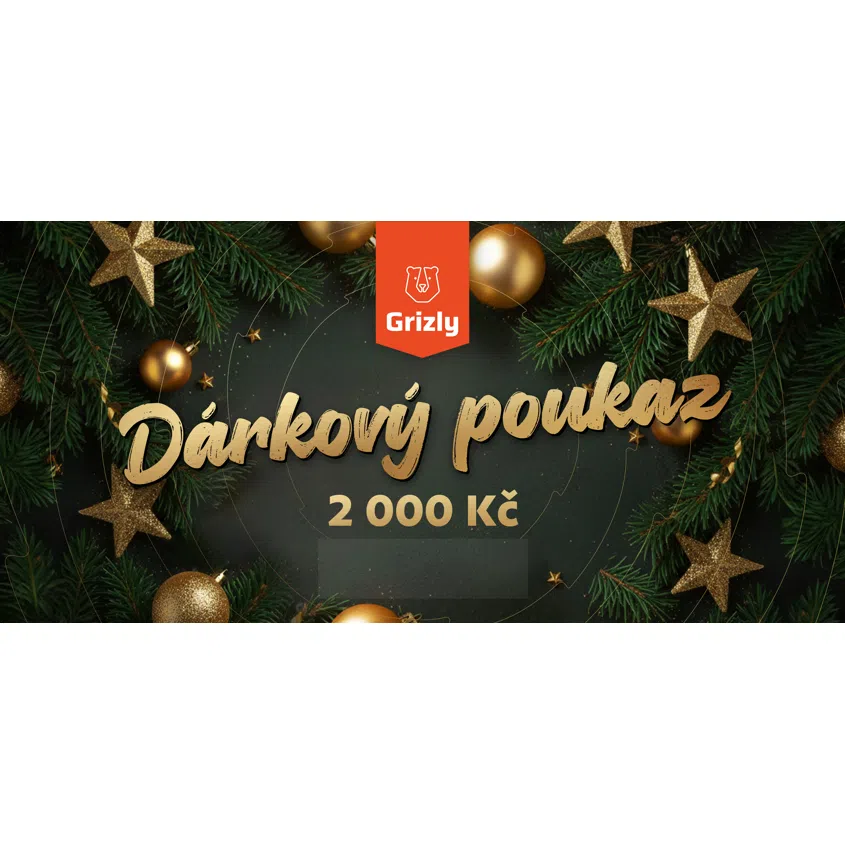 GRIZLY Dárkový elektronický poukaz 2000 Kč