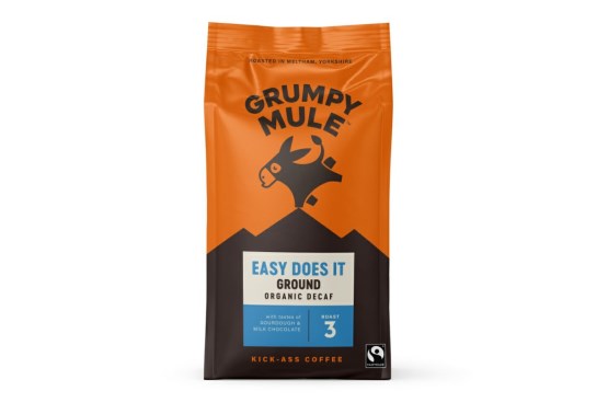 Grumpy Mule BIO SCA 83 mletá káva bez kofeinu Arabica 200g