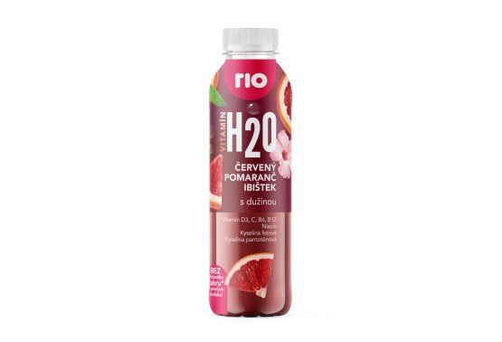 H2O červený pomeranč a ibišek