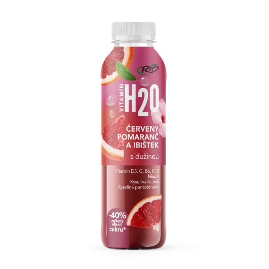 H2O červený pomeranč a ibišek