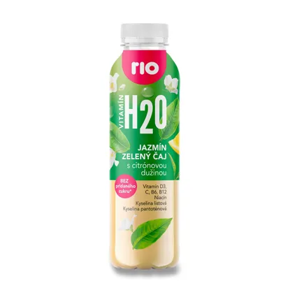 H2O jasmín zelený čaj 12 x 400  ml