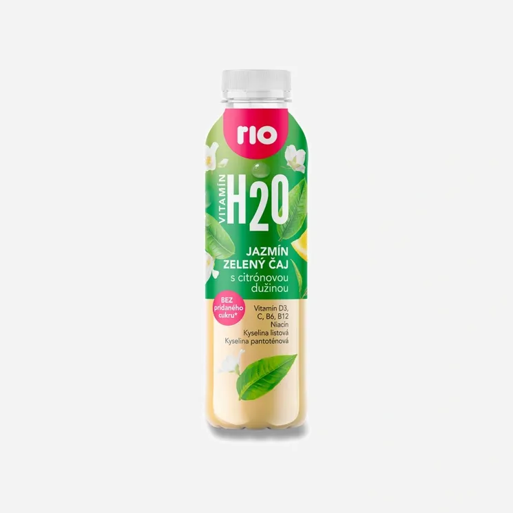 H2O jasmín zelený čaj 12 x 400  ml