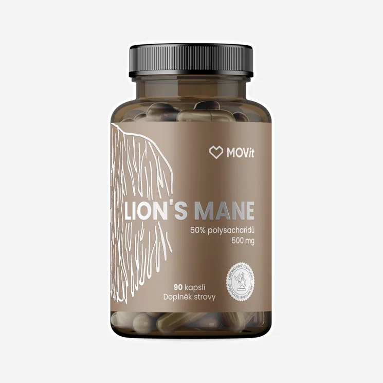 Hericium - Lion´s mane 50 % polysacharidů 500 mg