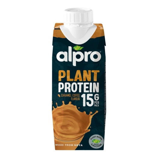 High Protein Sójový nápoj s příchutí karamelu a kávy