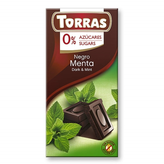 Hořká čokoláda s mátou