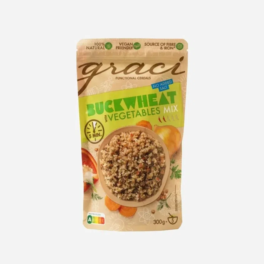 Hot cereal Pohanka - zeleninový mix