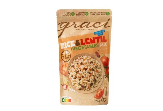 Hot cereal Rýže a Čočka se zeleninou