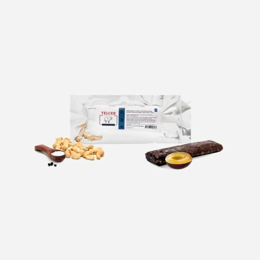 Hovězí proteinová tyčinka s kešu a sušenou zeleninou