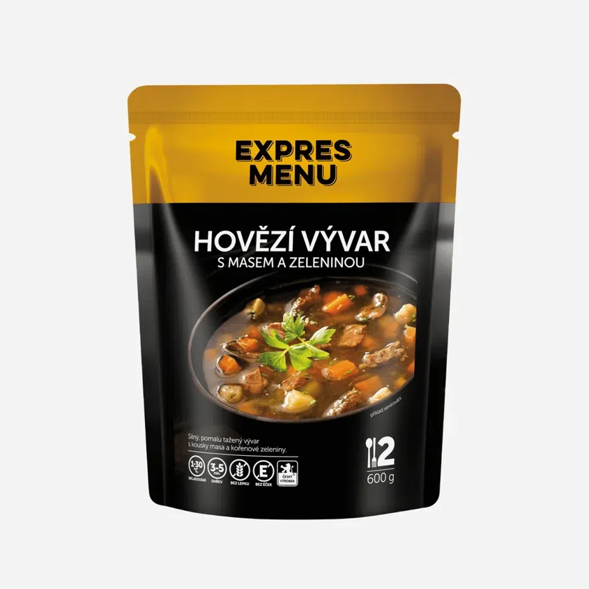 Hovězí vývar se zeleninou