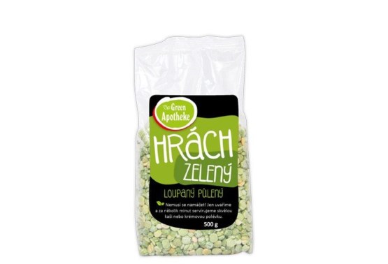 Hrach zelený lúpaný polený