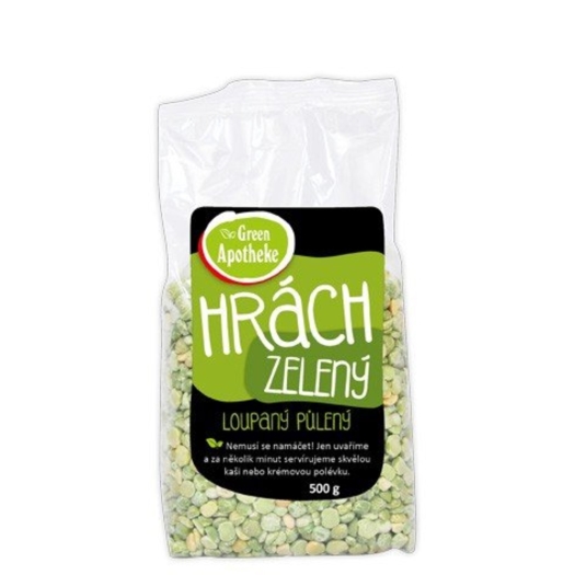 Hrach zelený lúpaný polený
