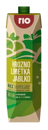 Hrozno, jablko a limetka 12 x 1000  ml