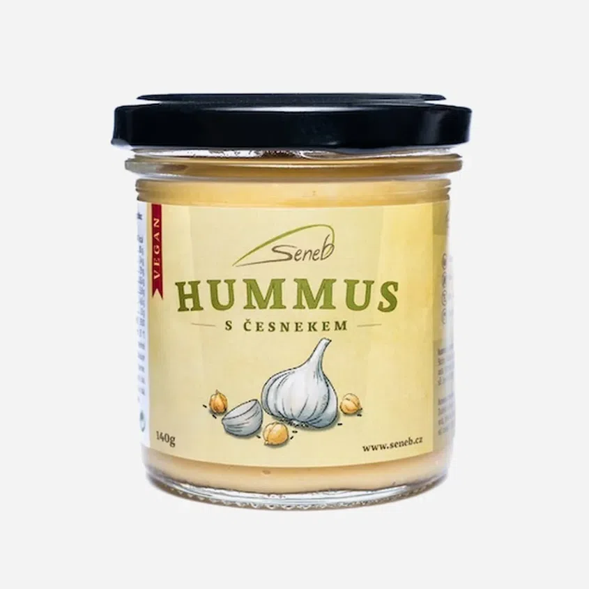 Hummus česnekový