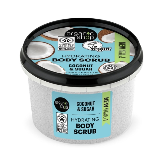 Hydratační tělový peeling Kokos a cukr