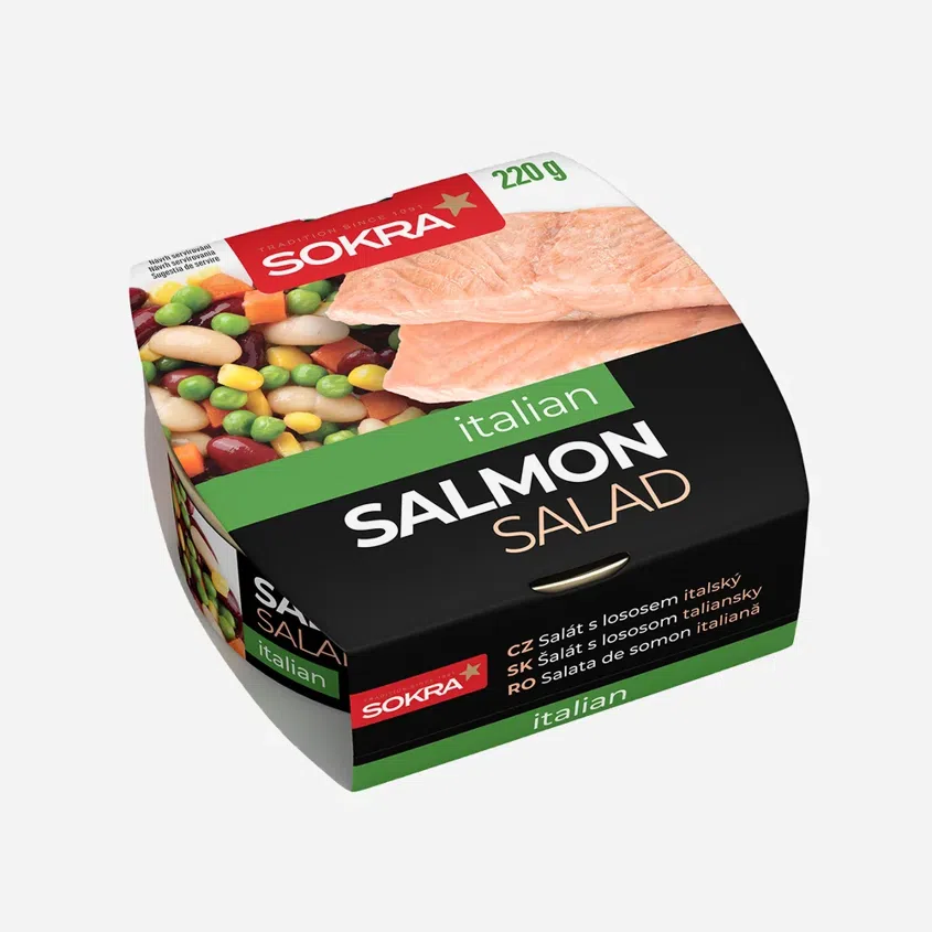 Italský salát s lososem