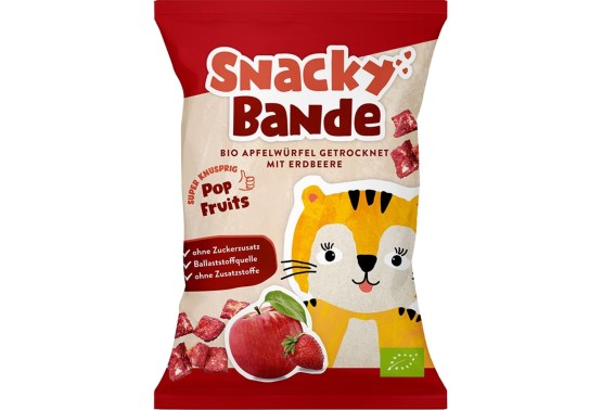 Jablčné kocky jahoda BIO