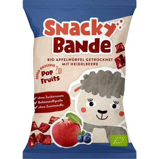 Jablečné kostky borůvka BIO
