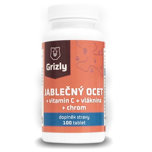 Jablečný ocet s vitamínem C, chromem a vlákninou 100 tablet