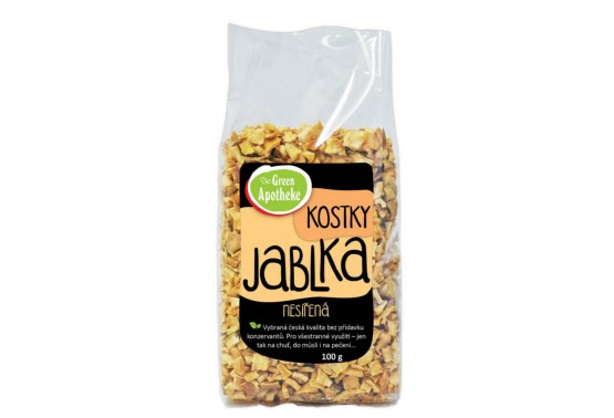 Jablká kocky nesírené