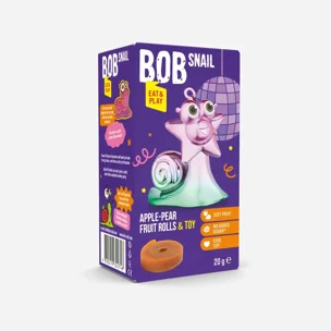 Jablko a hruška s hračkou