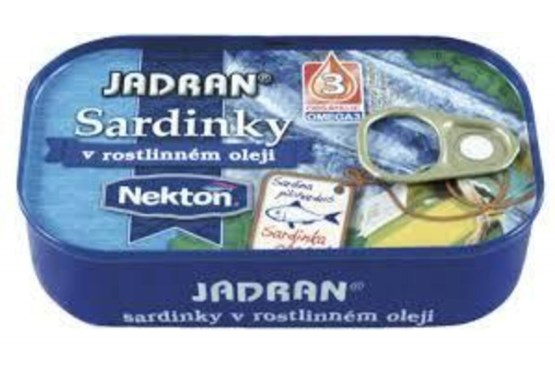 Jadran sardinky v rastlinnom oleji