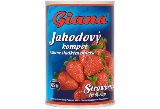 Jahodový kompot 425 ml ()