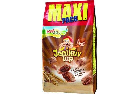 Janíkov lup cereálne vankúšiky s čokoládovou náplňou