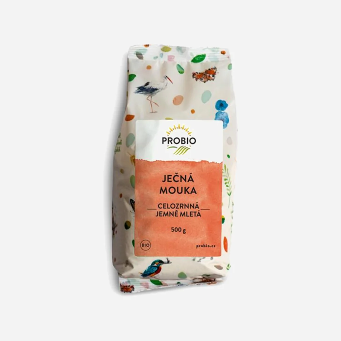 Ječná mouka celozrná jemně mletá BIO