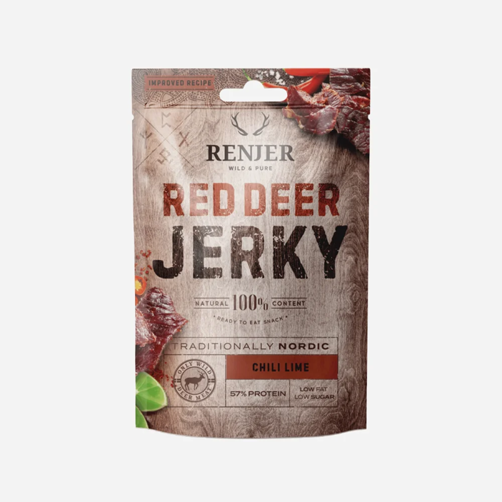 Jelení jerky chilli a limeta
