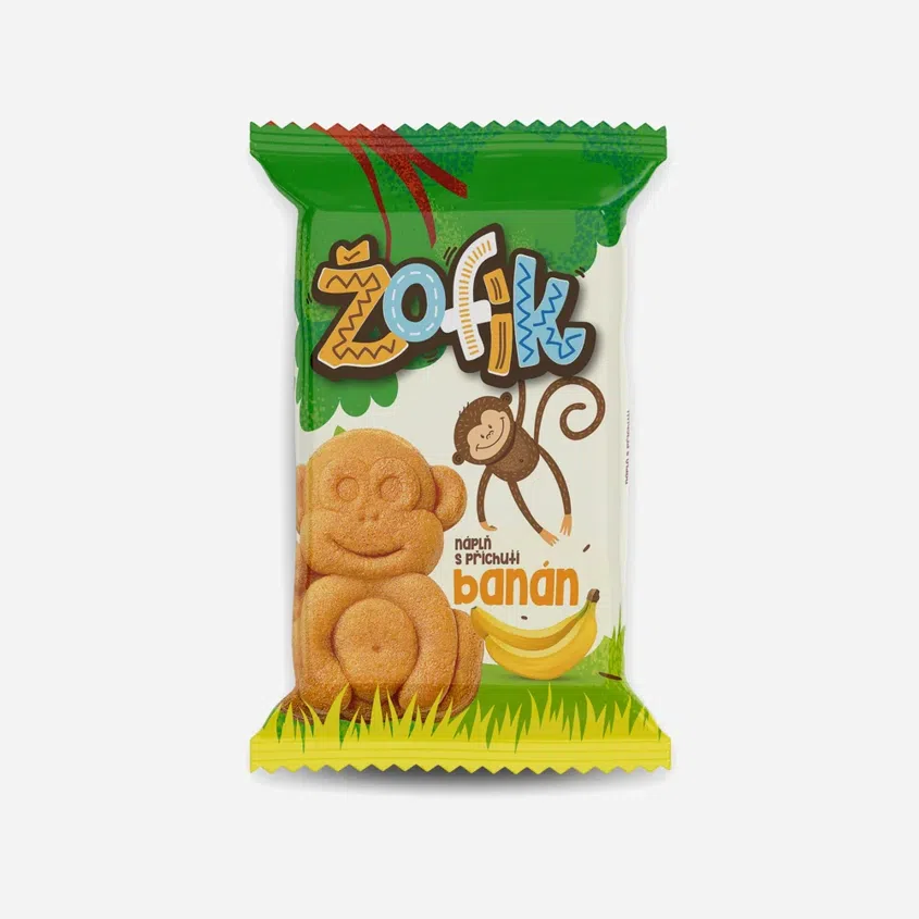 Jemné pečivo Žofík s banánovou náplní