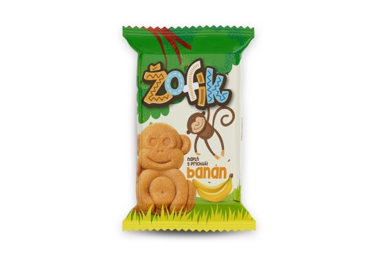 Jemné pečivo Žofík s banánovou náplňou