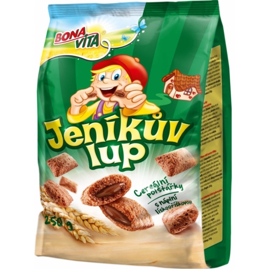 Jeníkův lup lískooříškový cereální polštářky s náplní