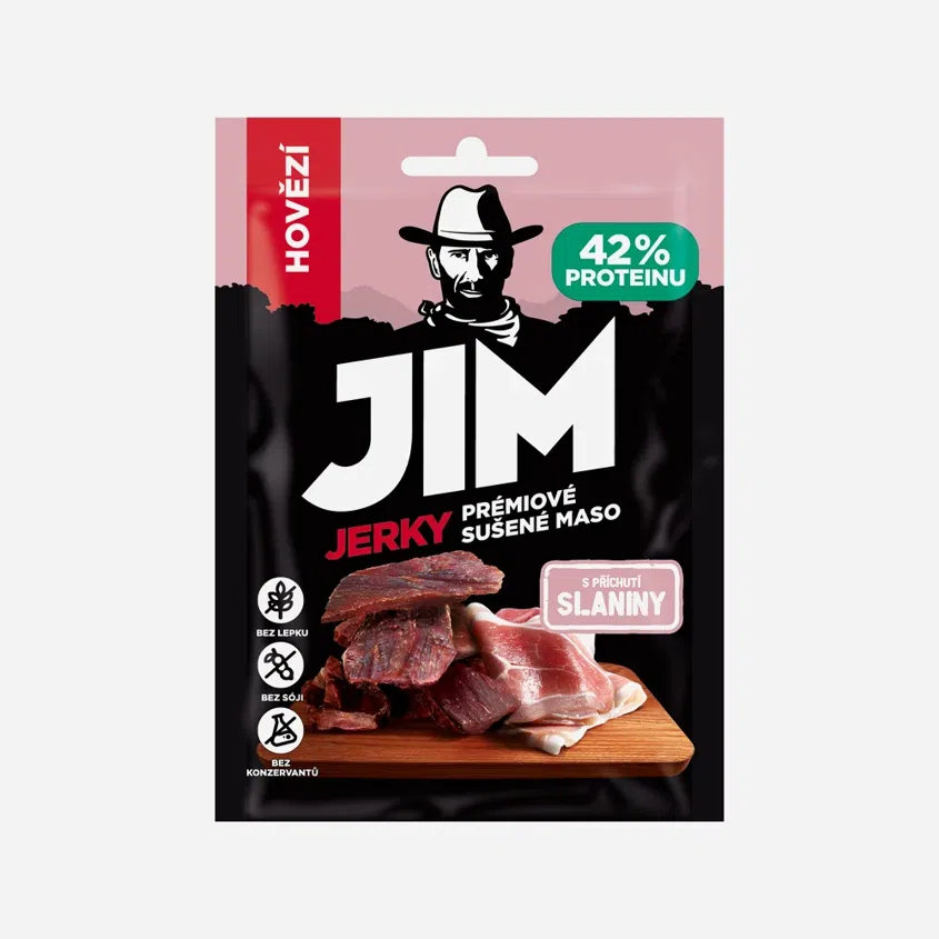 Jim Jerky Hovězí slanina