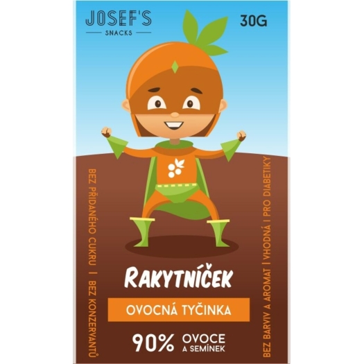 Josef 's snacks Ovocná Rakytníková tyčinka