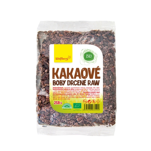 Kakaové boby (Nibsy) drcené BIO