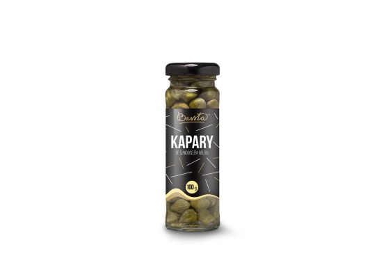 Kapary v slanokyslom náleve sklo