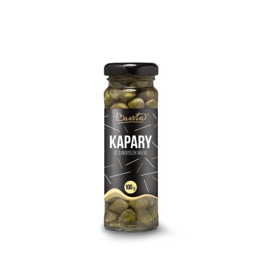 Kapary ve slanokyselém nálevu sklo