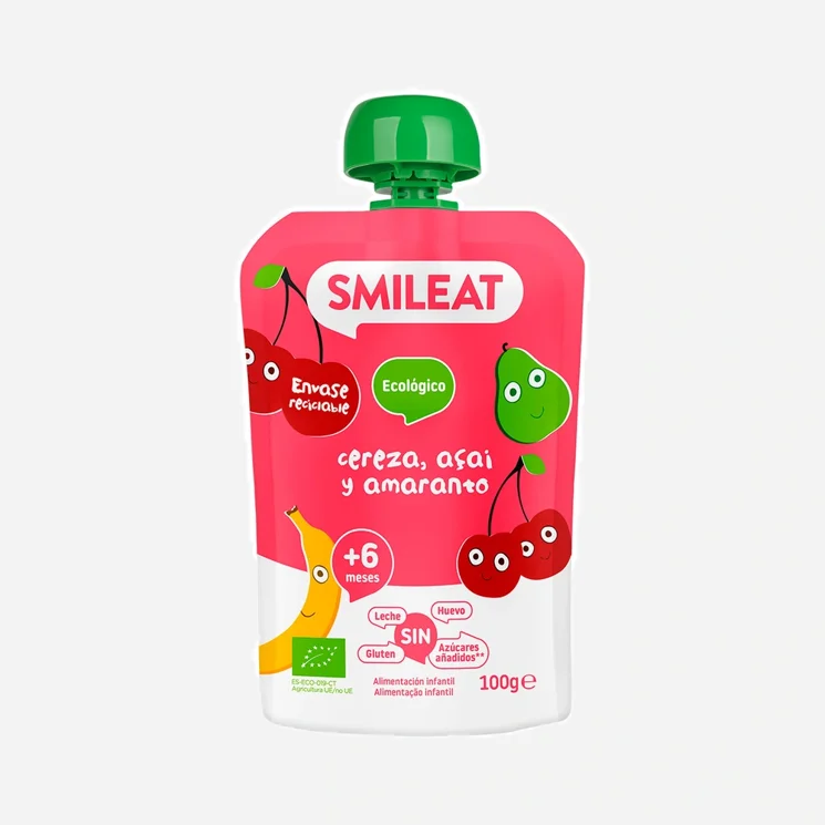 Kapsička třešeň, acai, amarant, banán, hruška 6M+ BIO