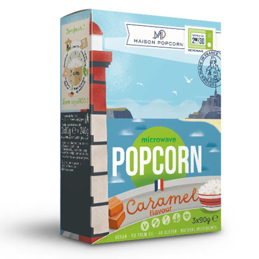 Karamelový popcorn do mikrovlnky 3x80 g - expirace