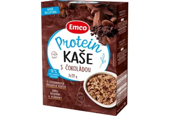 kaša proteínová s čokoládou 3x55 g