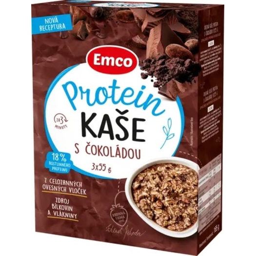 kaša proteínová s čokoládou 3x55 g